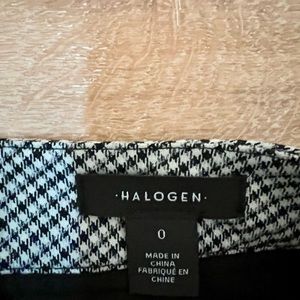 Halogen straight leg houndstooth pant